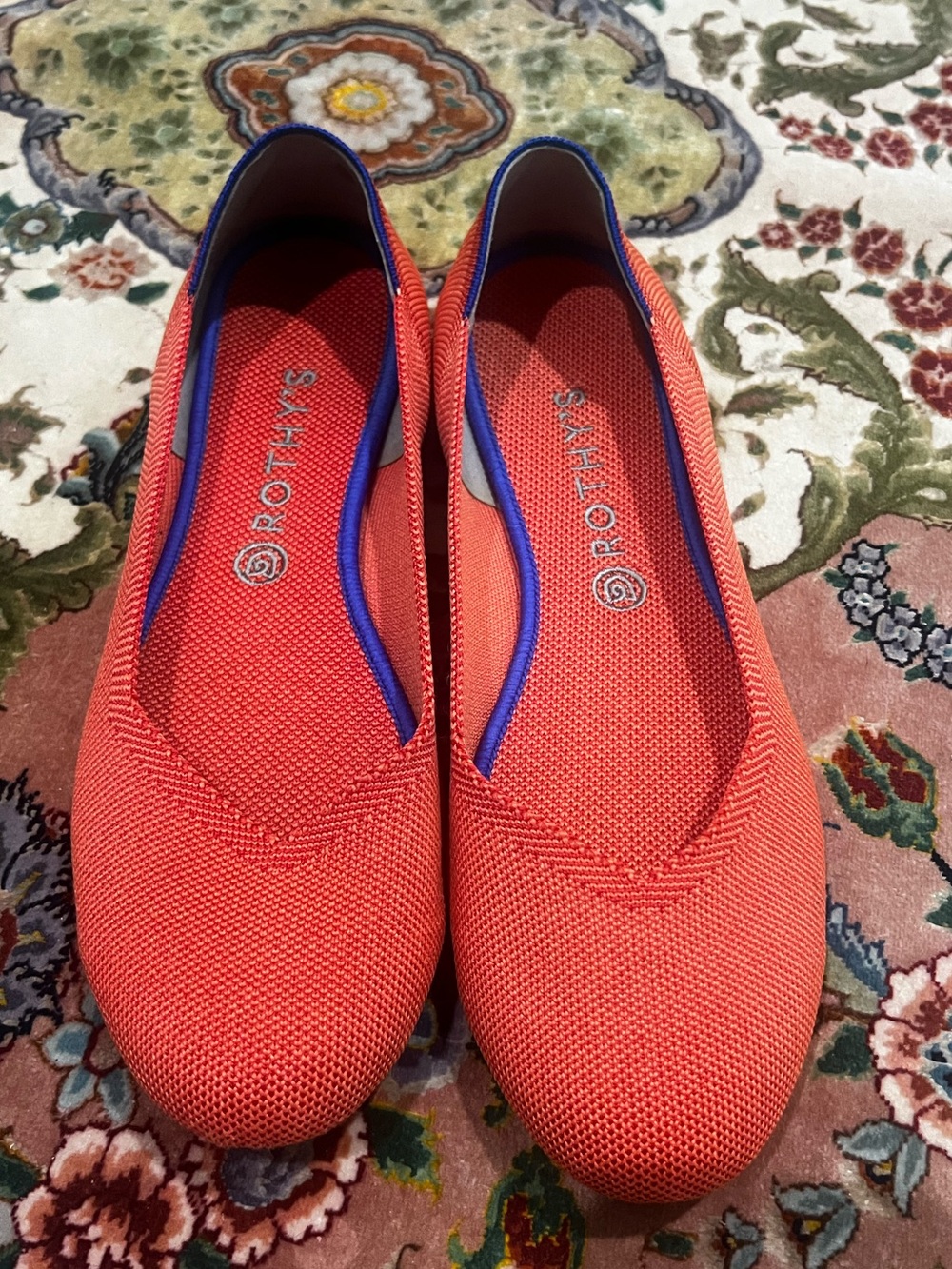 Rothy’s RARE PERSIMMON Ballet Flats 12 - ASTROS! Discontinued color! - Picture 3 of 7